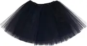 [UUYYEO] Women's Tulle Tutu Bubble Skirt - Vintage Retro 80s Party Dance Skirt
