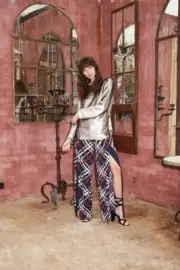BNWT:SASS&BIDE RELAXED FIT WIDE LEG CHECK PANTS AUS 10/12 US 6 "HOPEFUL VOICE"