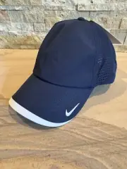 Nike Golf Hat Size M/L Club Cap Navy Blue Dri Fit Adjustable Adult FB6445-451 Ne