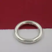 Solid 925 Sterling Silver Mini Statement Band Vintage Style Antique Wire Ring