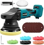 Cordless Buffer Polisher for Makita 18V BL Battery, 5 Inch Orbital Polisher, 3 Variable Speed, Car Buffer Waxer Kit for Car Boat Detailing, Polishing, Scratch Removing (NO Battery Included)