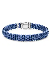 Lagos 18K Yellow Gold & Sterling Silver Ultramarine Ceramic Bead Bracelet