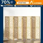 8 Panel Room Divider Screen 325x170cm Clover Natural Privacy Partition Hom 8P-NT