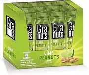 Granuts Lime Peanuts | Tangy, Sour Lime Flavor | On-the-Go Snack | 1.58 Oz (12 Inner Packs)