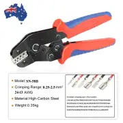 AU Ratchet Wire Crimper for 2.8/4.8/6.3mm Spade Connectors Open Barrel Terminals