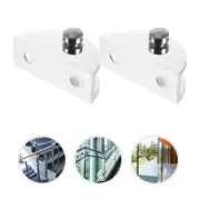8 Pcs Glass Clip Shelf Holder Tempered Clamps Adjustable