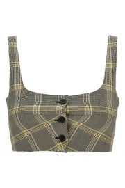 MARNI Top Cropped Check