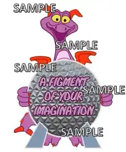 Disney World Epcot Figment of your Imagination Scrapbook Paper Die Cut Piece