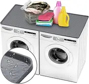 51.2" x 25.6" Washer and Dryer Covers for the Top, Silicone Washer and Dryer Top Protector Mat Non-slip Waterproof Washable Washer Dryer Countertop Cover for Home Kitchen Laundry Room