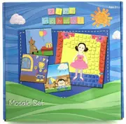 ABC Kids Play School Mosaic Artwork Set Fun Characters Kids Activity Gift!