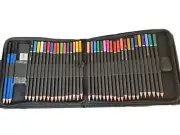 Orionstar Art 44 Piece Colored Pencils Set Drawing Coloring School Fun Zip Pouch