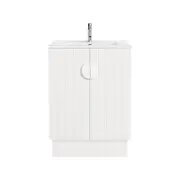 CIBO 600mm White Freshwater Full Height Bathroom Vanity With White Handle