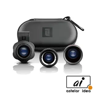 【astelar idea】Lifetrons 3IN1 多功能手機鏡頭組(微鏡+廣角+魚眼)