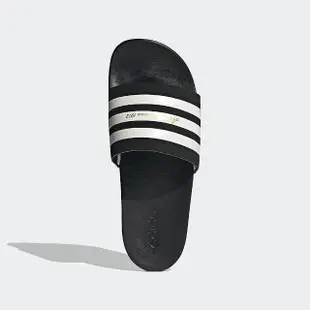 【adidas 愛迪達】拖鞋 男鞋 女鞋 運動 黑白 GW5966