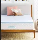 Linenspa 2 Inch Memory Foam Mattress Topper, Gel Infused Queen Mattress Topper