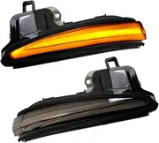 Powerty Custom Fit for Led Side Mirrors Toyota RAV4 2019-2023 Tacoma 2016-2023 Turn Signal Lights Highlander 2020-2023 Indicator Strip 2PCS Smoked Black