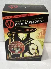 V FOR VENDETTA - Collectors Edition DVD - V MASK Art Cards - Sealed Box