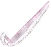 French Curve Ruler, 40cm/15.7inch Plastic Metric Sewing Ruler, 3 in 1 DIY Craft Ruler for Drawing, Craft, Sewing Project