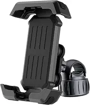 Motorcycle Cell Phone Holder, Mobile Phone Mount for Motorcycles | Rolling Phone Mount | Dirt Bike Hand Clamp for Scooter Rider, Electric Vehicle