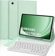 FOGARI Keyboard Case for Samsung Galaxy Tab A9 Plus 11", Detachable Bluetooth UK Layout Keyboard for Galaxy Tab A9 Plus/A9+ 2023, Green