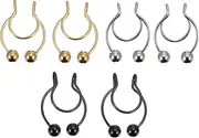 [VALICLUD] Non-Pierced False Nose Fake Nose Rings Groovy Antler Shape Nose Rings Fashionable Nose Rings Faux Nose Ring Piercing Jewelry Bee Nose Rings Nose Rings Fake Nasal