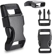 CooBigo 30 Pack 5/8" Side Release Buckle Plastic Curved for Parachute 550 Cord Paracord Bracelet Pets Strap Bag Accessories