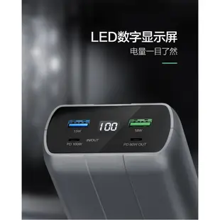 筆電行動電源 專用PD雙向快充100W移動電源26800毫安大容量 筆記本  蘋果  華為 充電寶