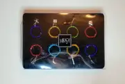 Mikasa Stemware Charms Pack of 8 Wine Glass Colored Beaded Silver Colored Charms