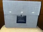 Ralph Lauren - OXFORD ORGANIC BLUE KING EXTRA DEEP FITTED SHEET - NEW
