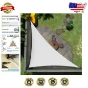 Customizable 5' x 7' Triangle Sun Shade Sail with 3- Durability Assurance