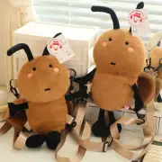 Parody Cockroach Stuff Backpack Soft Cockroach Plush Knapsack Children