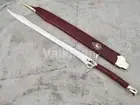 Custom Handmade Fantasy Heron Marked Sword, Viking Battle Sword With Scabbard