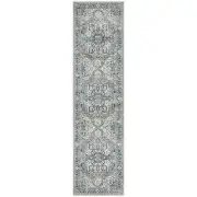 NEW Tapete Rug Babylon Florette Look Runner Rug Blue 300x80cm