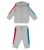 [Stella McCartney Kids] Stella McCartney Kids Baby printed cotton jersey tracksuit M 3 grey