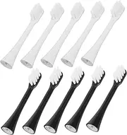 EXAOMBLE 10pcs Electric Toothbrush Replacement Heads with Soft Bristles Compatible with Multiple Brands Easy to Replace Efficient Cleaning for Daily Oral Care