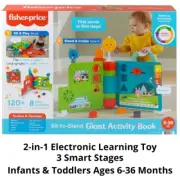Fisher Price Giant Activity Book - 120+ Songs, Sounds & Learning Phrases