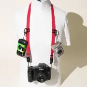 Red Dual Adjustable Cotton Camera Neck Strap – Peak Design Anchors & Accessories