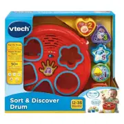 VTech - Sort & Discover Drum Musical Shape Sorter for Toddlers