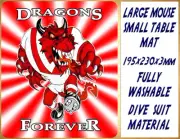 DRAGONS ST GEORGE RUGBY LEAGUE SOCCER AUSSIE RULES MOUSE OR SMALL TABLE MAT 2