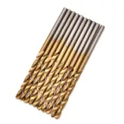 50Pcs 1/1.5/2/2.5/3mm Titanium Coated HSS High Speed Steel Drill Bit Set To=y=