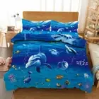 Turtle Shark Bugs 3D Printing Duvet Quilt Doona Covers Pillow Case Bedding Sets
