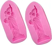 Hoement 2Pcs Silicone Pudding Molds for DIY Ice Popsicles Cheese Sticks Creative Baking Molds for Delicious Snacks Easy to Clean and Use