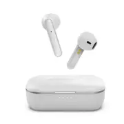 Laser Wireless Earphones with Touch Controls (White)