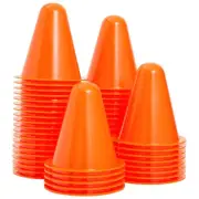 50 Pack Mini Cones for Classroom, Small Sports Markers (Orange, 3 in)