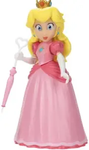 Super Mario Bros Movie 5 Inch Princess Peach Action Figure W/☂️Umbrella