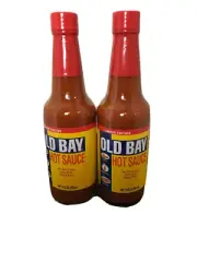 Old Bay Hot Sauce Lot Of Two 10. oz. Bottles