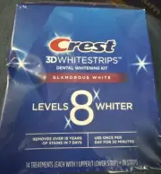 Crest 3D Whitestrips Glamorous White Levels 8 Whiter Exp. O4/2025