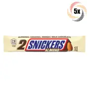 5x Packs Snickers Almond King Size Candy Bars | 2 Bars Per Pack | Fast Shipping!