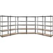 6x Giantz 1.5M Garage Shelving Warehouse Rack Storage Racking Storage Steel