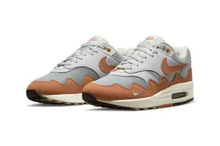 [現貨] 2021 黑色特殊鞋盒 付手鏈 經典復刻鞋款 NIKE AIR MAX 1 PATTA WAVE 米色 海浪 氣墊 慢跑鞋 PRM (DH1348 001) !